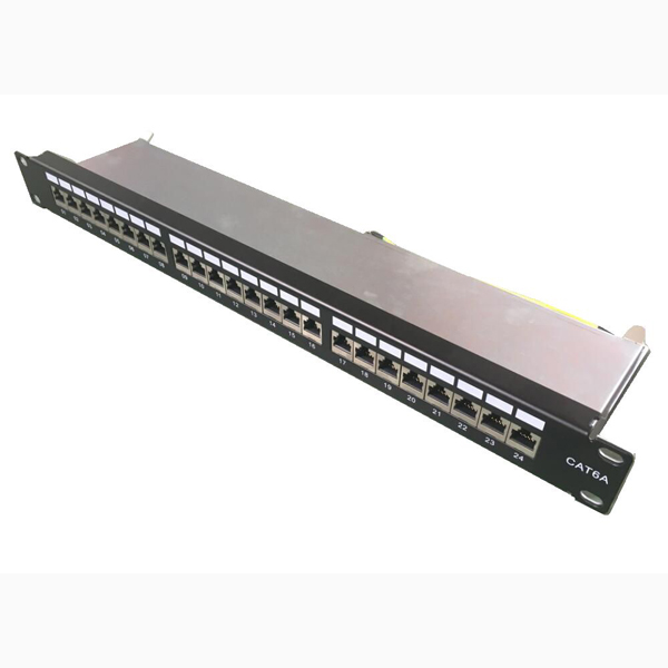 FCS Cat6a STP IDC 24 Port Patch Panel