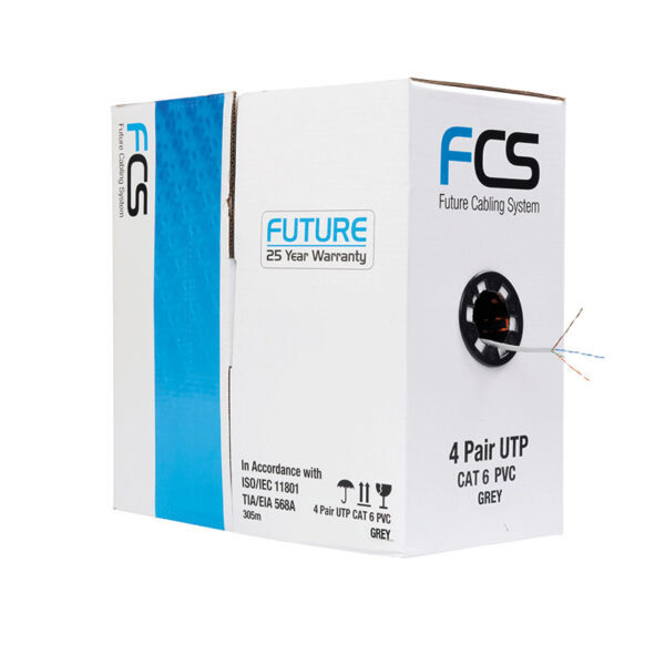 Cat 6 UTP Solid PVC Cable- 305m