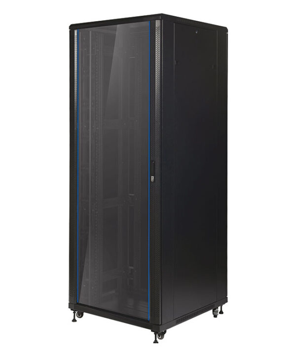 Data Cabinet with a Glass Front Door