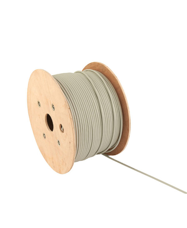 A drum of Cat 5e Shielded Cable on the floor