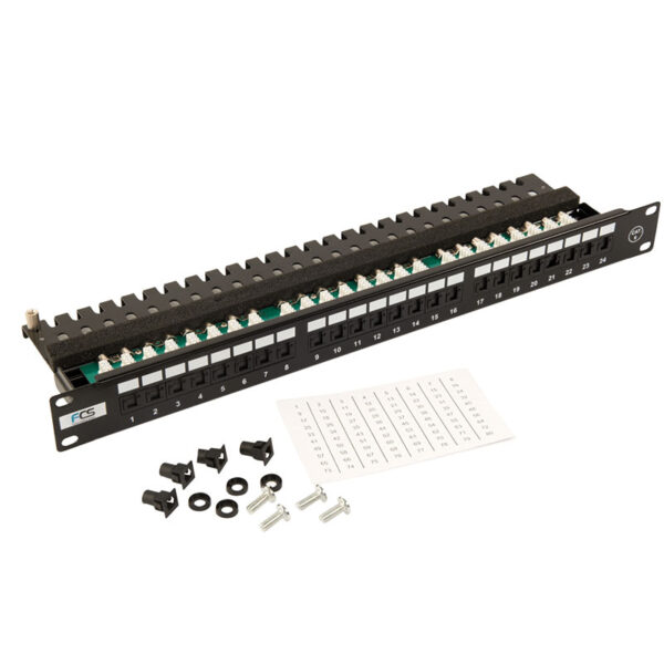 24 Way Cat 5e UTP Angled Patch Panel - Image 2