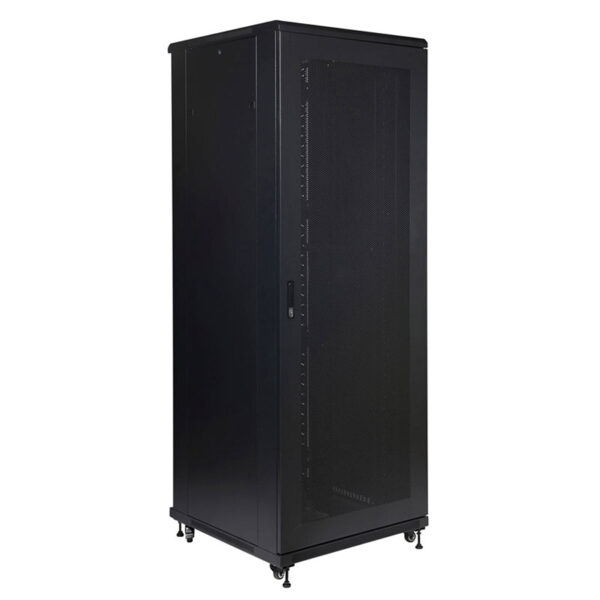 Server Cabinet with a Mesh Front Door